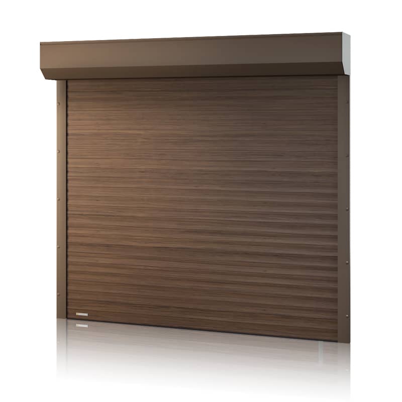 Garagentor Rolltor 77E mit Abdeckblende braun